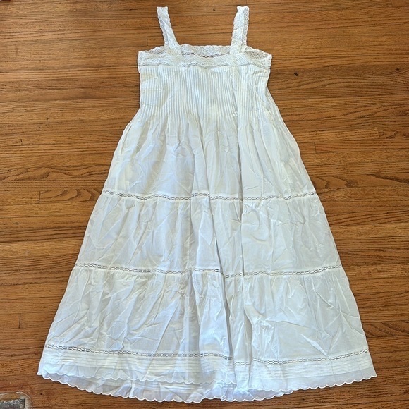 Polo Ralph Lauren white sleep dress in cloud - Picture 3 of 3